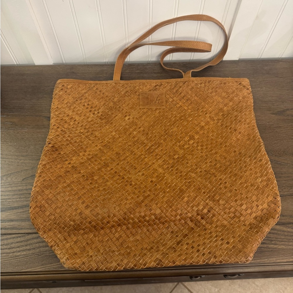 Sseko Woven Brown Tote Bag